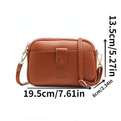 Letter Crossbody Bag Mini Shoulder Bag With Zipper