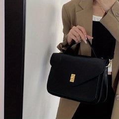 Vintage Flap Envelope Crossbody Bag Retro Turn Lock Shoulder Bag