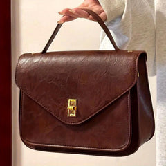 Vintage Flap Envelope Crossbody Bag Retro Turn Lock Shoulder Bag