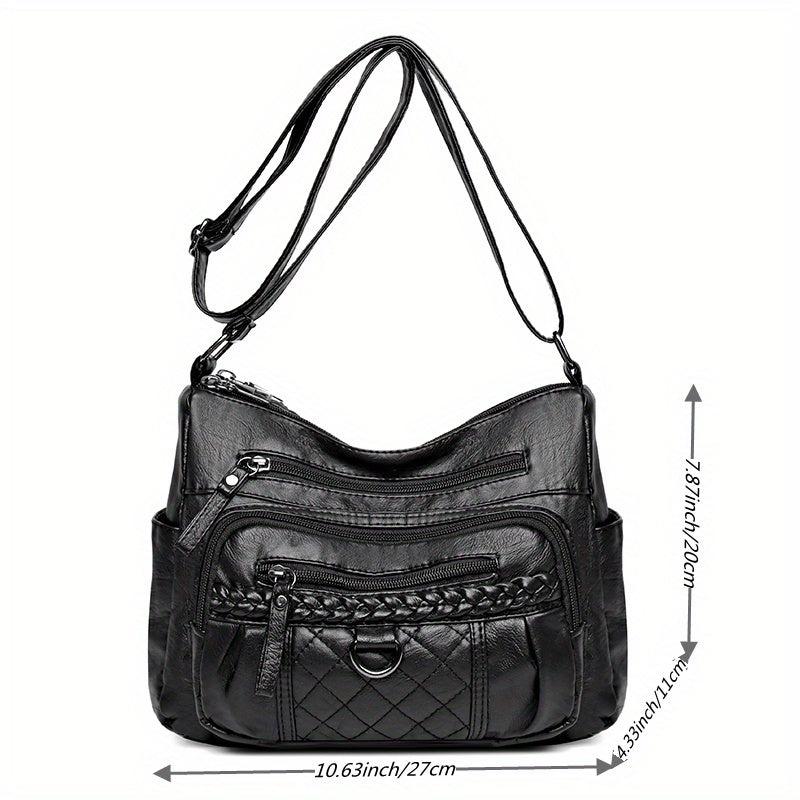 Minimalist Zipper Hobo Shoulder Bag Crossbody Bag Women's Casual Versatile
