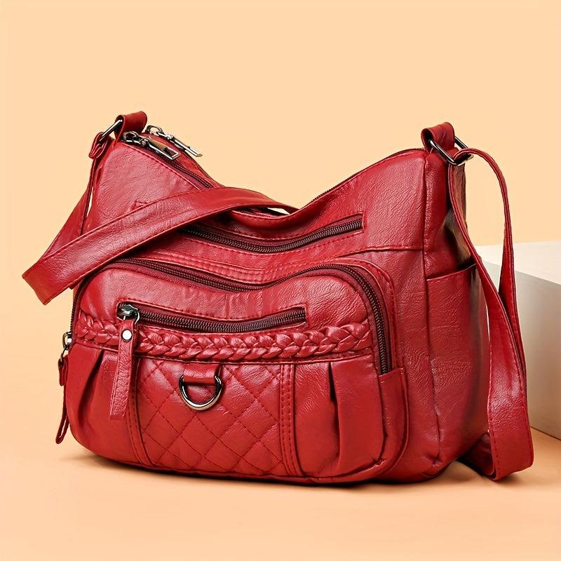 Minimalist Zipper Hobo Shoulder Bag Crossbody Bag Women's Casual Versatile