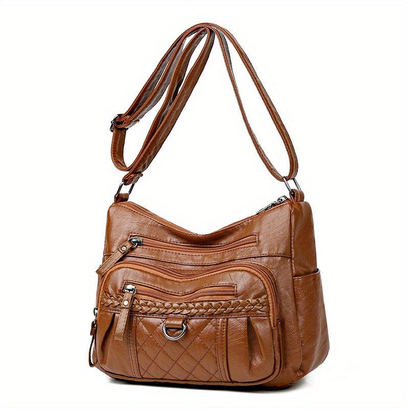 Minimalist Zipper Hobo Shoulder Bag Crossbody Bag Women's Casual Versatile