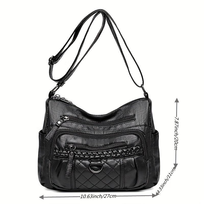 Minimalist Zipper Hobo Shoulder Bag Crossbody Bag Women's Casual Versatile