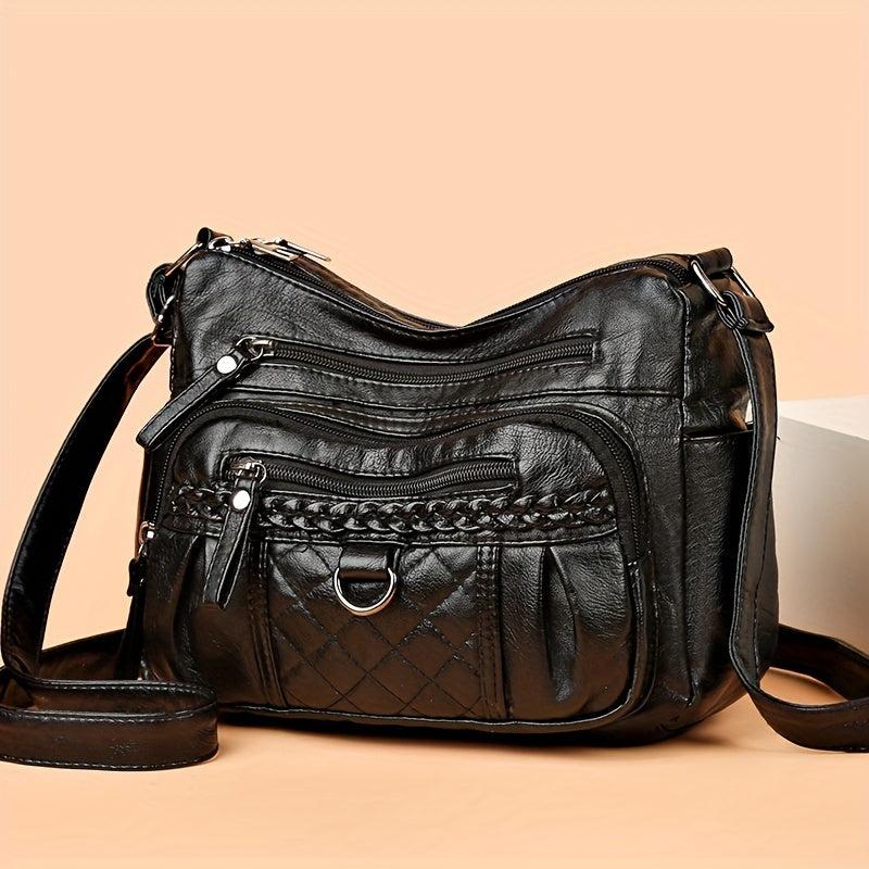Minimalist Zipper Hobo Shoulder Bag Crossbody Bag Women's Casual Versatile