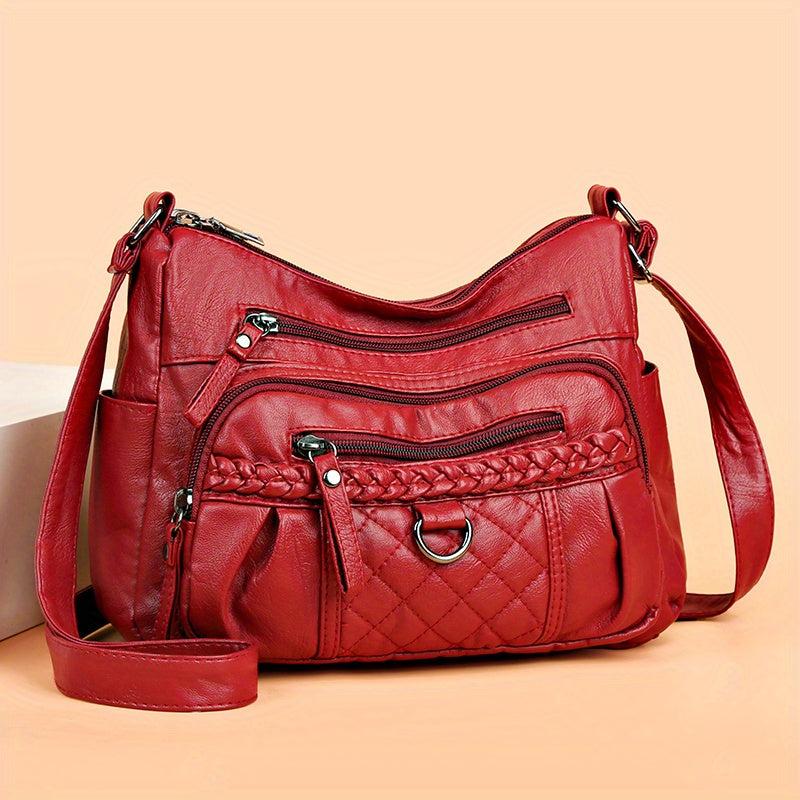 Minimalist Zipper Hobo Shoulder Bag Crossbody Bag Women's Casual Versatile