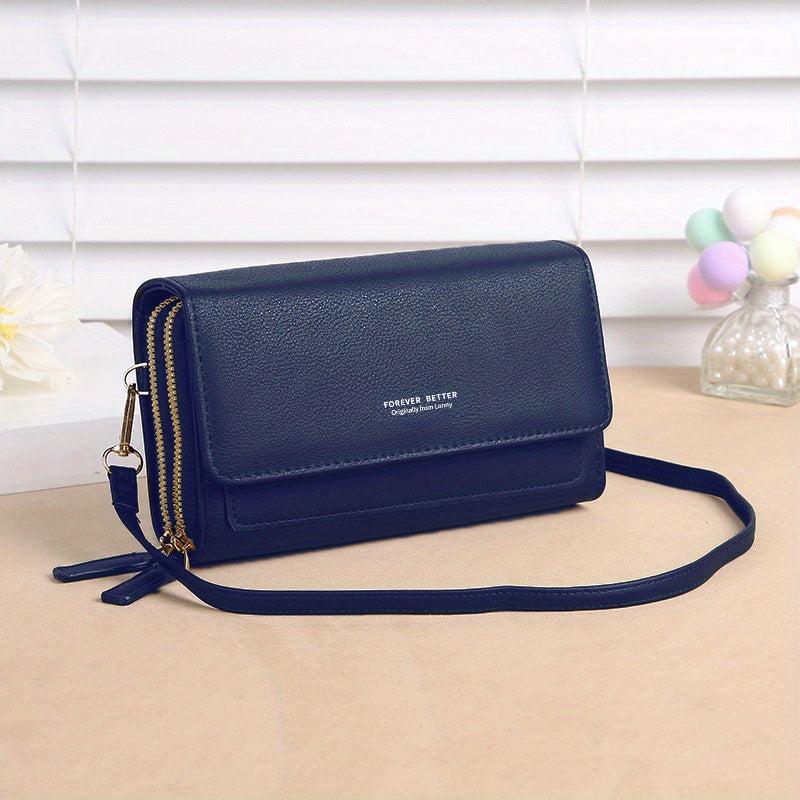 Minimalist Shoulder Bag with Touch Screen Coin Purse