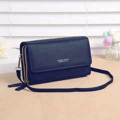Minimalist Shoulder Bag with Touch Screen Coin Purse