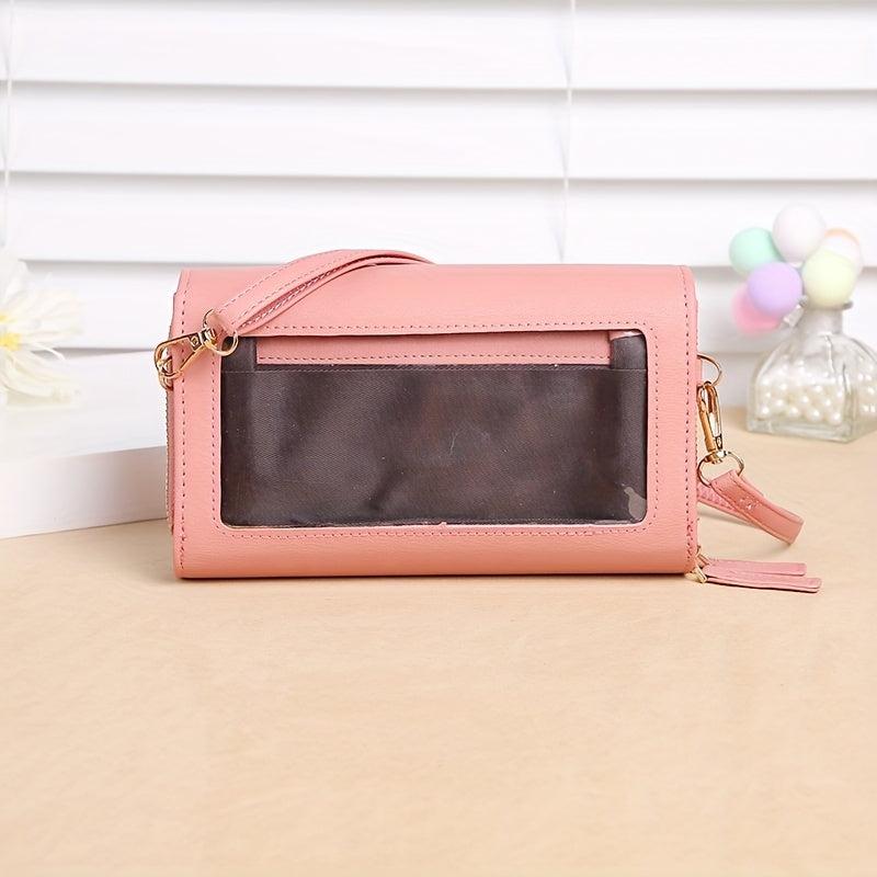 Minimalist Shoulder Bag with Touch Screen Coin Purse