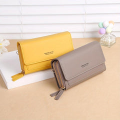 Minimalist Shoulder Bag with Touch Screen Coin Purse
