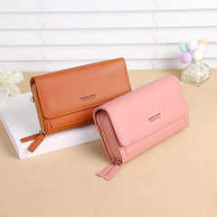 Minimalist Shoulder Bag with Touch Screen Coin Purse