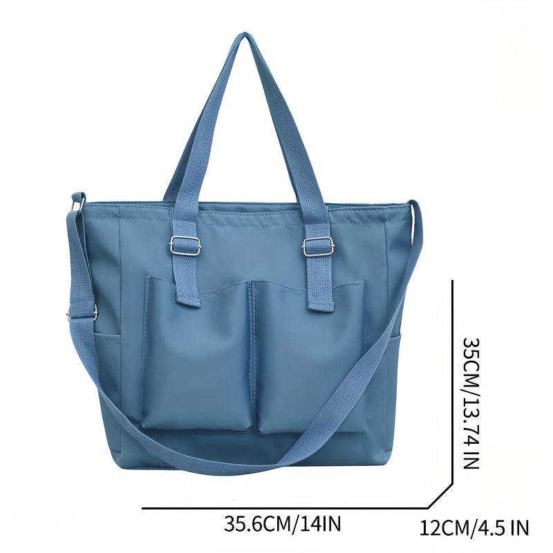 Minimalist Canvas Shoulder Bag Lightweight Crossbody Bag