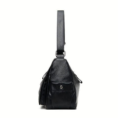 Solid Hobo Shoulder Bag Minimalist Crossbody Bag Women's Zipper Bag
