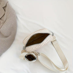 2Pcs Straw Woven Bag Set Crossbody with Coin Purses Boho Style
