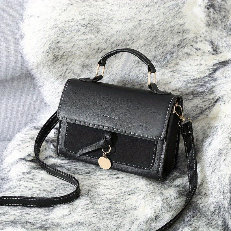 Green Square Flap Crossbody Bag Classic Handbag