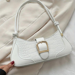 Fairy Crocodile Pattern Shoulder Bag Underarm Bag Women's Stylish Handbag