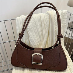 Fairy Crocodile Pattern Shoulder Bag Underarm Bag Women's Stylish Handbag
