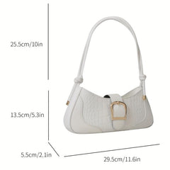 Fairy Crocodile Pattern Shoulder Bag Underarm Bag Women's Stylish Handbag