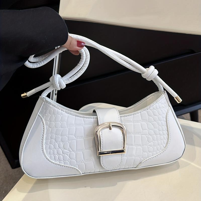 Fairy Crocodile Pattern Shoulder Bag Underarm Bag Women's Stylish Handbag