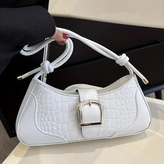 Fairy Crocodile Pattern Shoulder Bag Underarm Bag Women's Stylish Handbag
