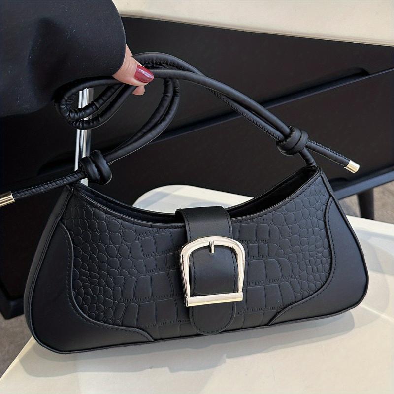 Fairy Crocodile Pattern Shoulder Bag Underarm Bag Women's Stylish Handbag