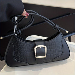 Fairy Crocodile Pattern Shoulder Bag Underarm Bag Women's Stylish Handbag