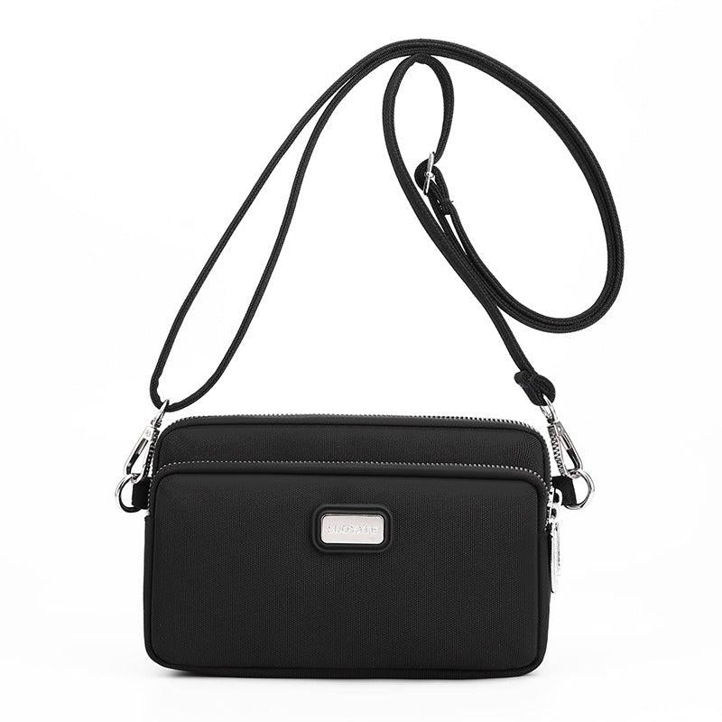 Metal Decor Crossbody Bag Pocket Square Purse Women's Travel Shoulder Bag