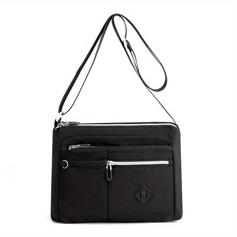Casual Nylon Laptop Bag Pockets Crossbody Bag Shoulder Purses