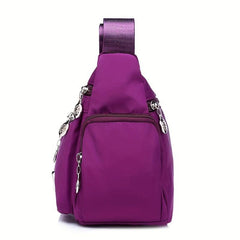 Large Capacity Crossbody Bag Zipper Purse For Travel & Shopping