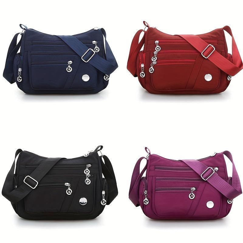 Large Capacity Crossbody Bag Zipper Purse For Travel & Shopping