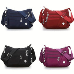 Large Capacity Crossbody Bag Zipper Purse For Travel & Shopping