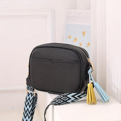 Square Crossbody Bag with Retro Strap Women's Handbag