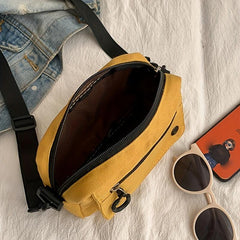 Casual Square Crossbody Bag Zipper Women's Shoulder Bag