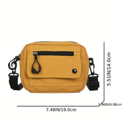 Casual Square Crossbody Bag Zipper Women's Shoulder Bag