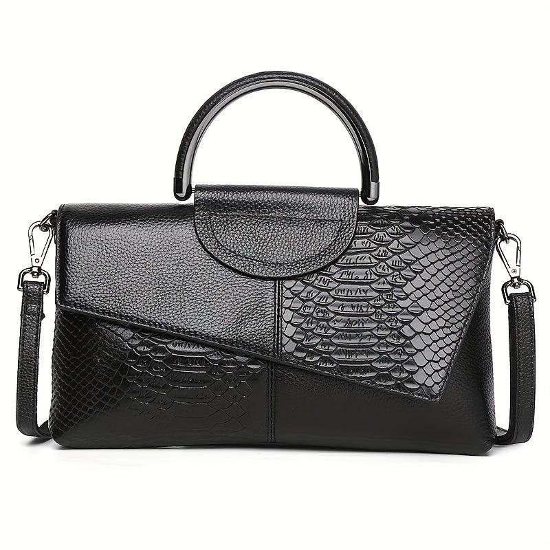 Classic Crocodile Pattern Crossbody Bag for Women