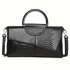 Classic Crocodile Pattern Crossbody Bag for Women