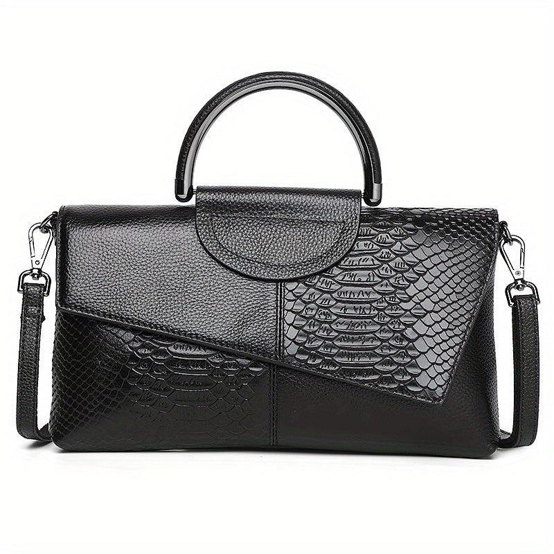 Classic Crocodile Pattern Crossbody Bag for Women