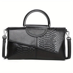 Classic Crocodile Pattern Crossbody Bag for Women