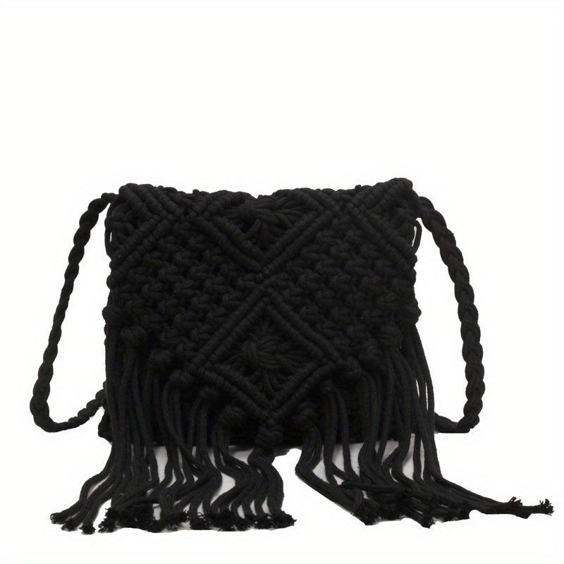 Boho Fringe Crossbody Bag Summer Beach Bag