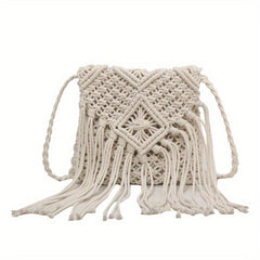 Boho Fringe Crossbody Bag Summer Beach Bag