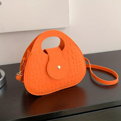 Crocodile Pattern Crossbody Bag Top Handle Purse