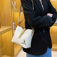 Embossed Faux Leather Shoulder Bag Large Capacity Tote Handbag