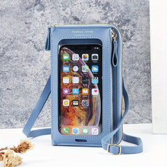 Minimalist Zipper Phone Bag Solid Coin Purse Wallet