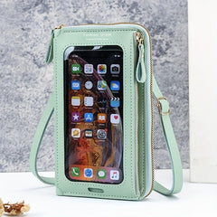 Minimalist Zipper Phone Bag Solid Coin Purse Wallet