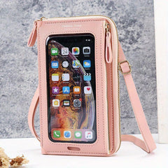 Minimalist Zipper Phone Bag Solid Coin Purse Wallet