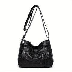 Vintage Hobo Shoulder Bag Zipper Crossbody Bag for Work