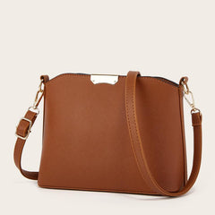 Women's Faux Leather Crossbody Bag Zipper Shoulder Bag