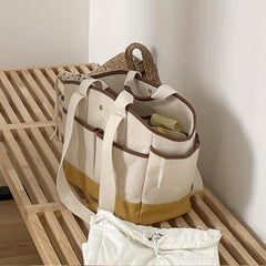 Large Capacity Canvas Shoulder Bag for Women