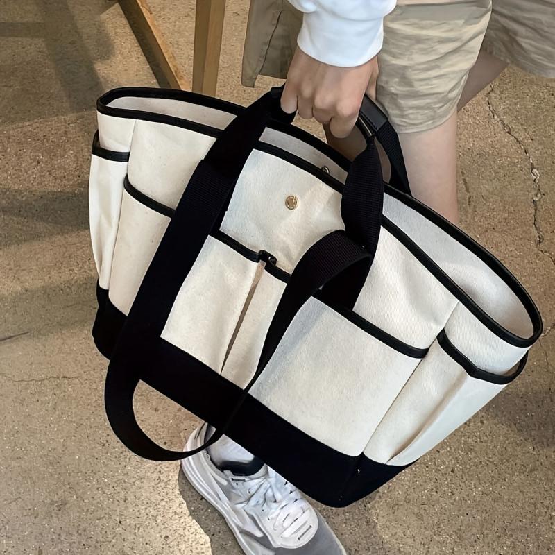 Large Capacity Canvas Shoulder Bag for Women