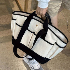 Large Capacity Canvas Shoulder Bag for Women