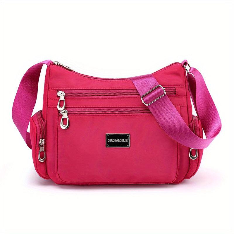 Nylon Crossbody Bag Women's Zipper Shoulder Purse